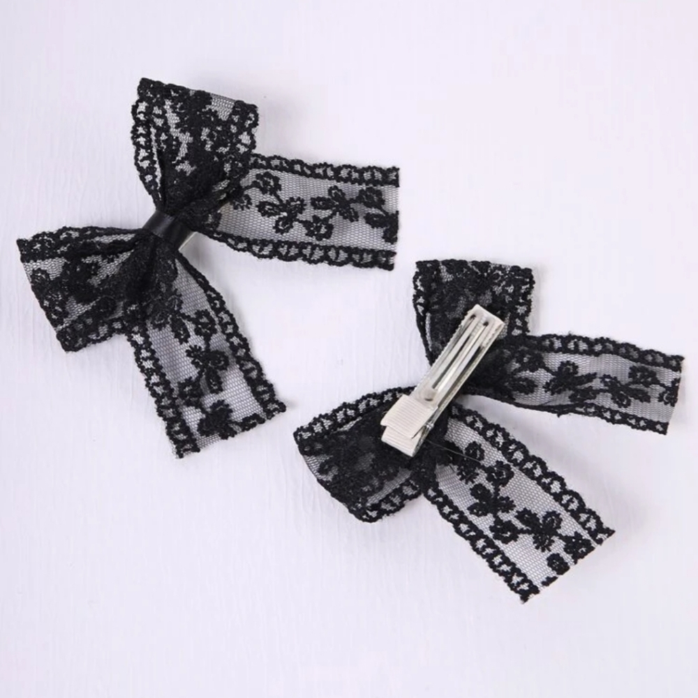 Lace Black Bows